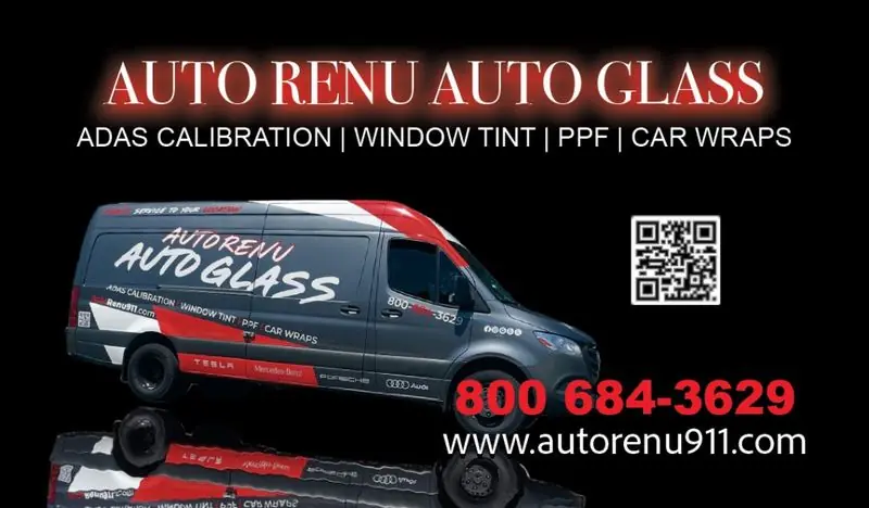 Auto Renu technician replacing windshield on-site